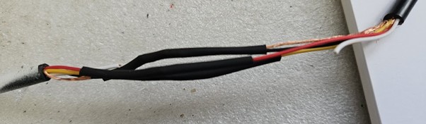 Heat shrink on wires